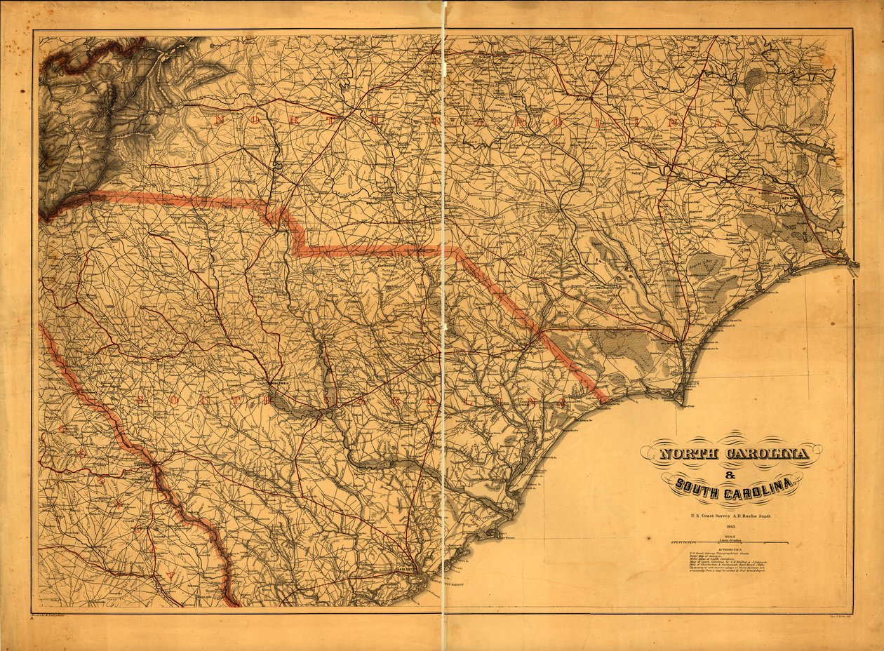 633 600. LC Civil War Maps (2. utg.), 305a.4 Generelt kart. Myndigheter brukt til å lage kartet er oppført under tittelen. Statsnavn, grenser og jernbaner er overtrykt med rødt. Beskrivelse hentet fra publisert bibliografi. Tilgjengelig også gjennom av A. Lindenkohl