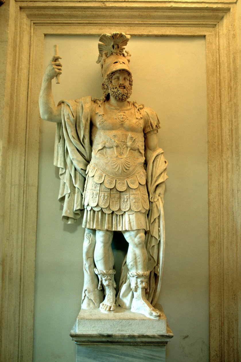 Romersk statue, tempelet til Mars Ultor, Roma av A. Lorenzini