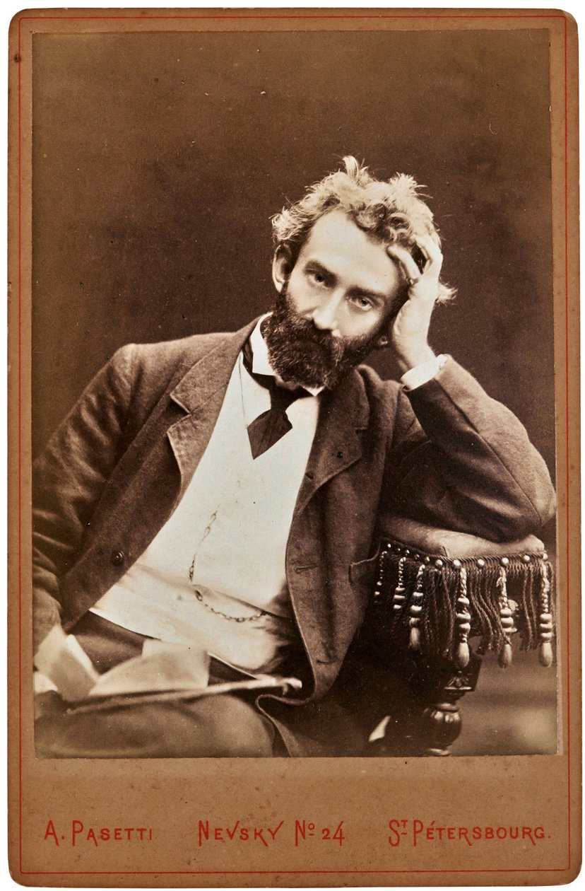 Portrett av Nicholas Miklouho-Maclay (1846-1888) - Nikolai Mikloukho-Maclai - ukrainsk-russisk etnolog, antropolog og biolog. Fotostudio A. Pasetti State Friluftsmuseum Spasskoye-Lutovinovo av A. Pasetti Photo Studio