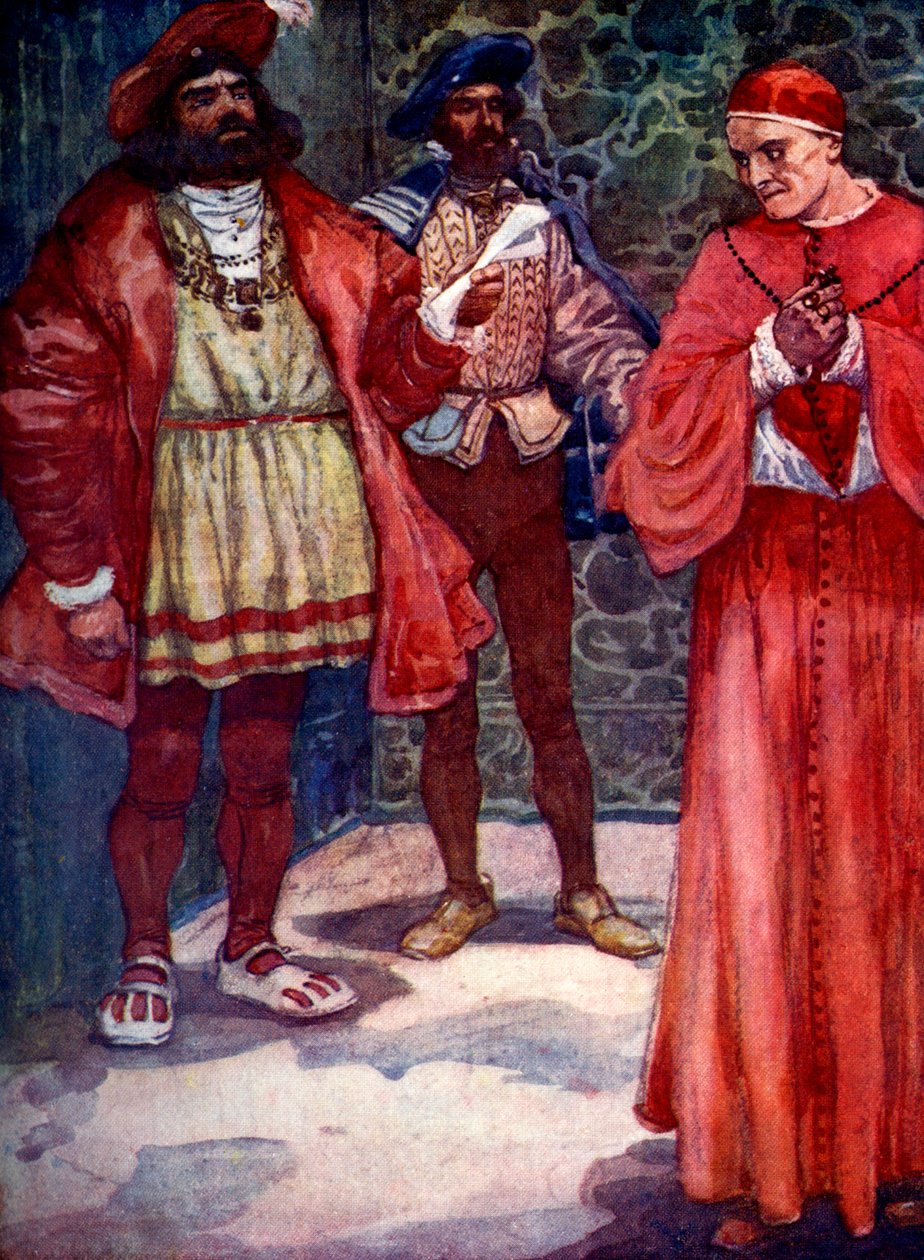 Henry sendte Wolsey bort fra retten, c1529, 1905. av A. S. Forrest