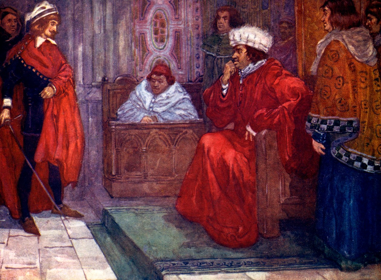 ...jeg sender deg i fengsel, sa dommer Gascoigne, 1300-tallet, 1905 av A. S. Forrest