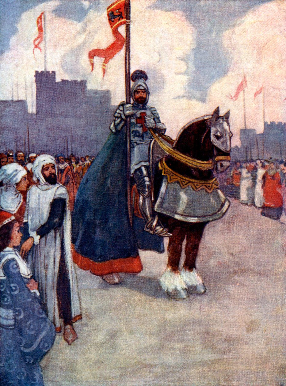 Richard dro til Palestina, 1190, 1905. av A. S. Forrest