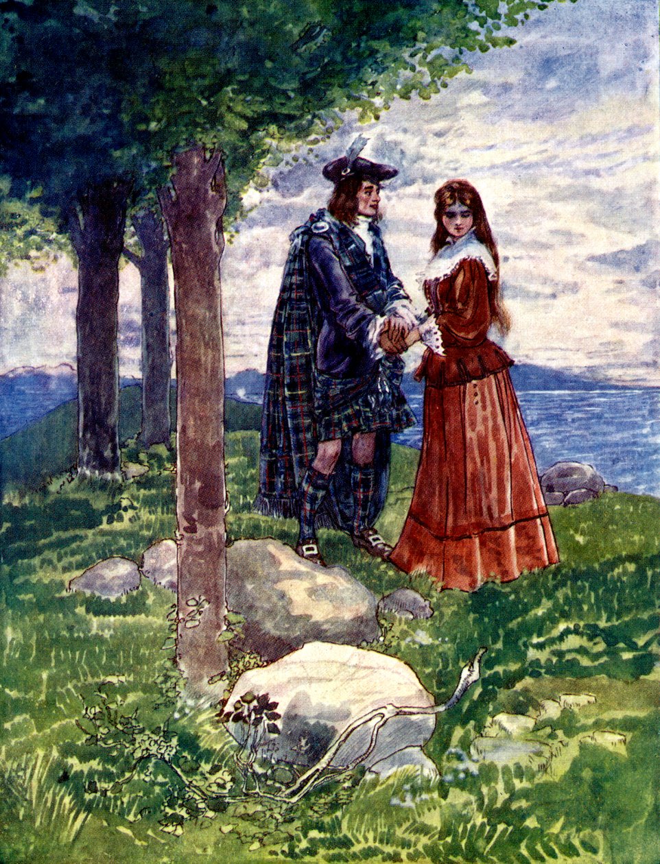 De tok et trist farvel med hverandre, 1746, 1905. av A. S. Forrest
