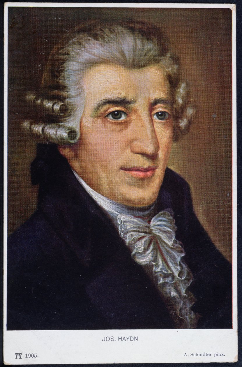 Portrett av Franz Joseph Haydn (1732-1809), 1905 av A. Schindler