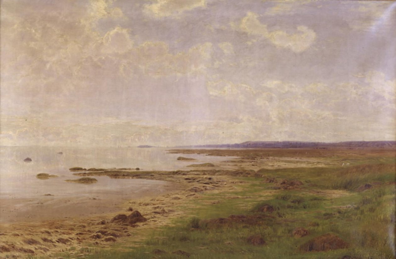 En del av Jyllands østkyst. Stille sommerdag av A. Thorenfeld