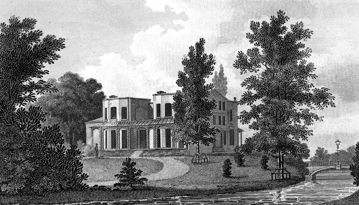 Lord Nelsons Villa i Merton, 1800-tallet. av A Warren
