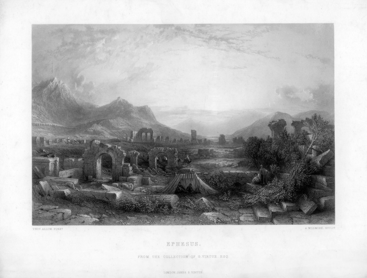 Efesos, Tyrkia, 1800-tallet. av A. Willmore