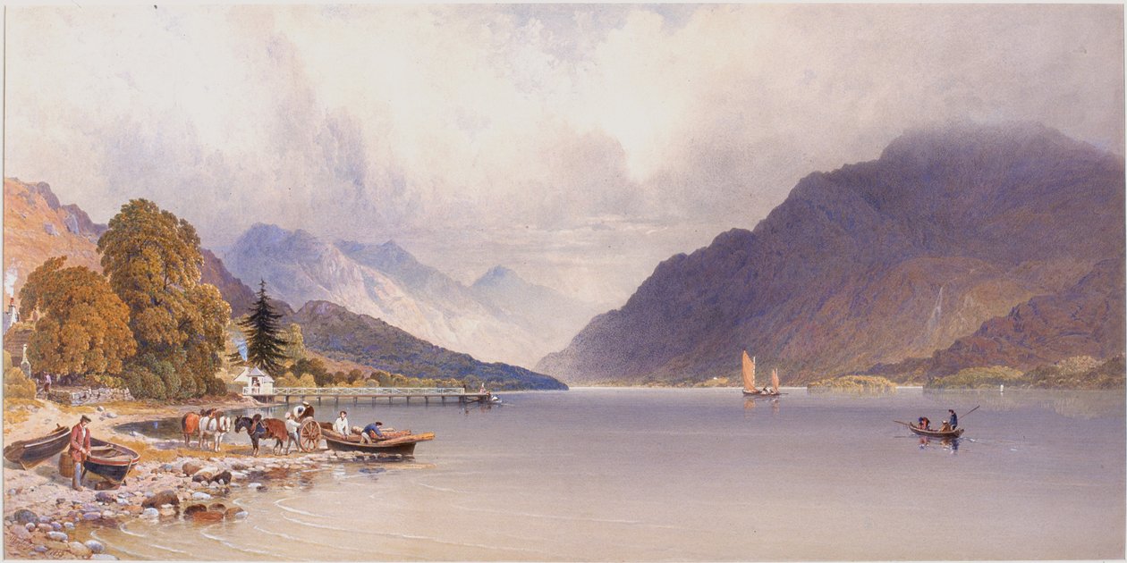 The Pier at Luss, Loch Lomond (kroppsfarge) av Aaron Edwin Penley
