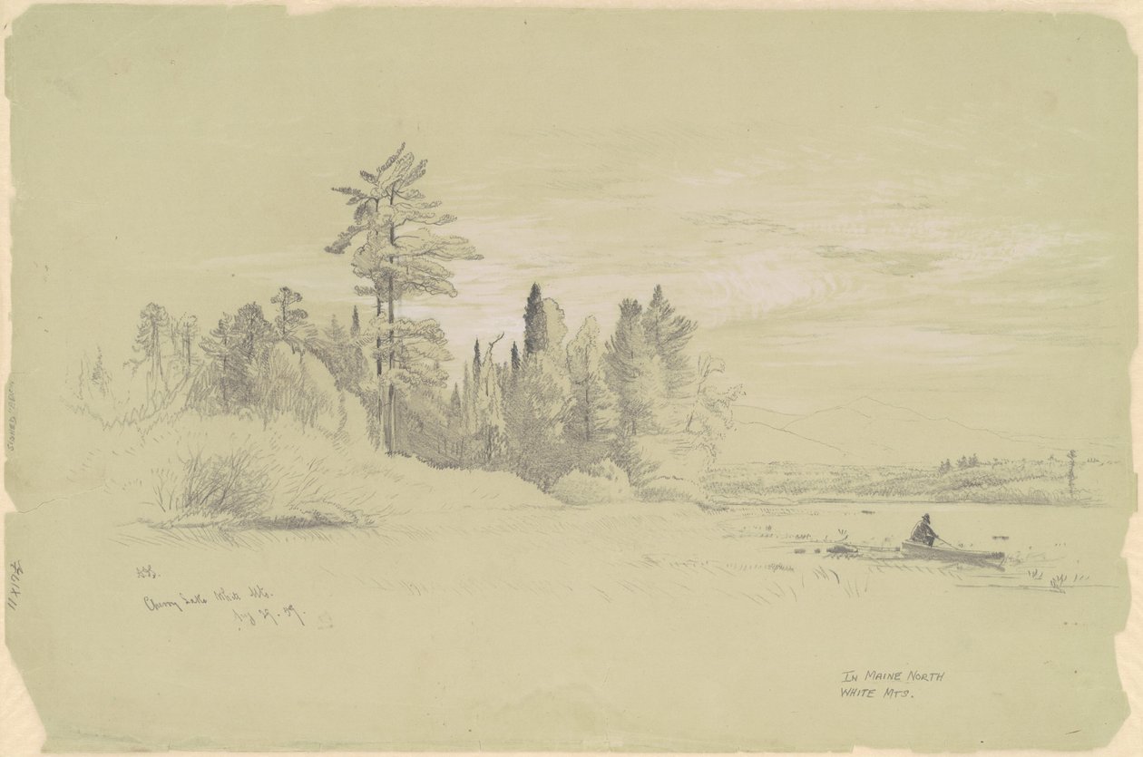 Cherry Lake, White Mountains av Aaron Draper Shattuck