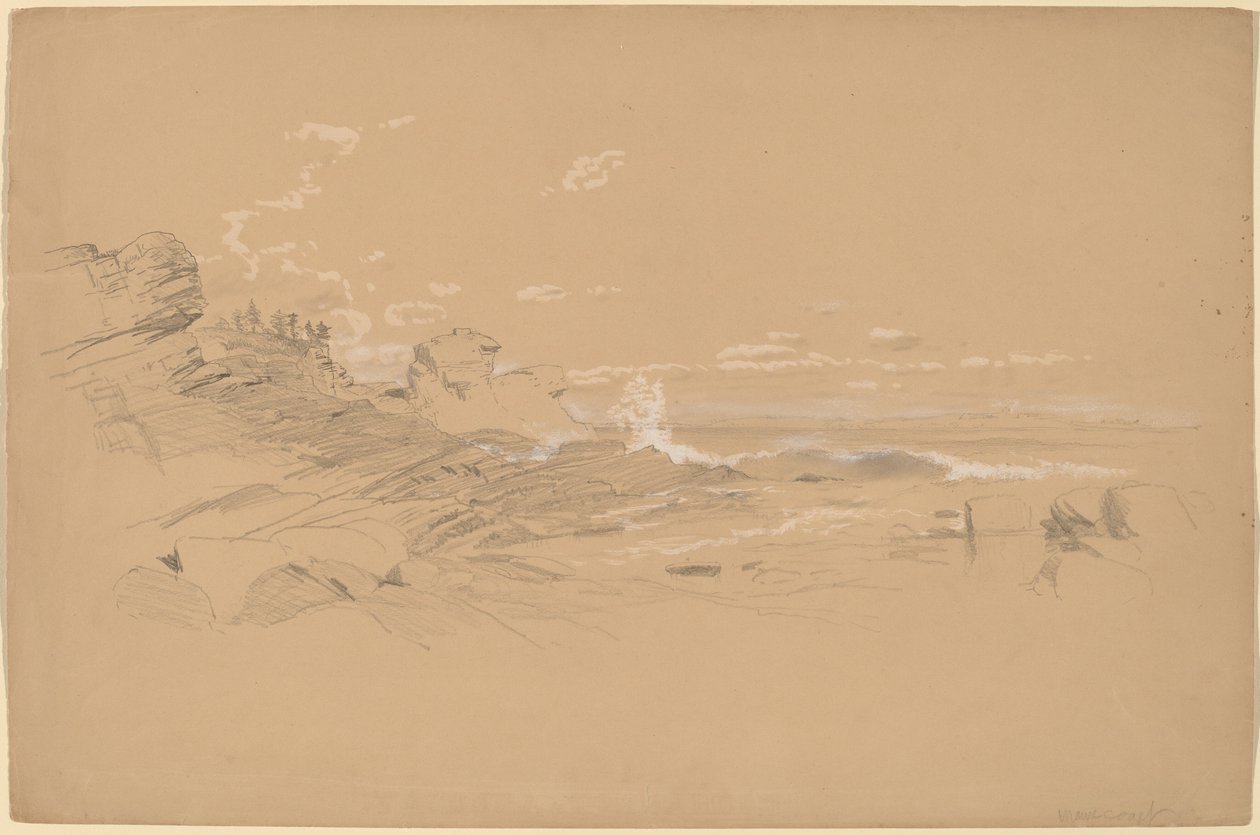 Maine Coast av Aaron Draper Shattuck