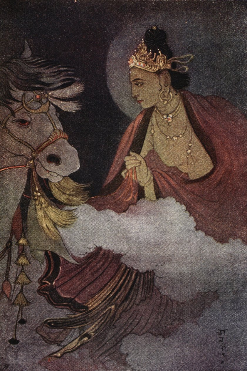 Prins Siddharthas avgang, illustrasjon fra 