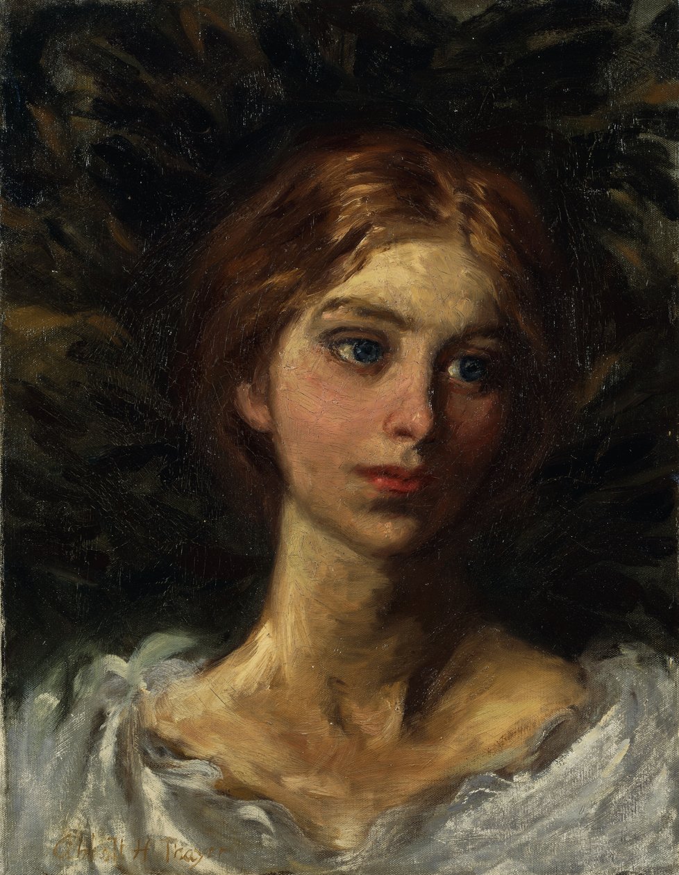 Portrett av en jente, av Abbott Handerson Thayer