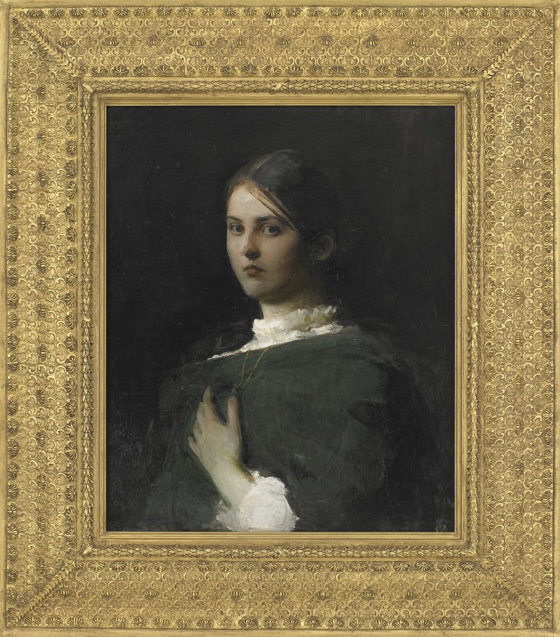 Portrett av kunstnerens eldste datter, 1893-94 av Abbott Handerson Thayer