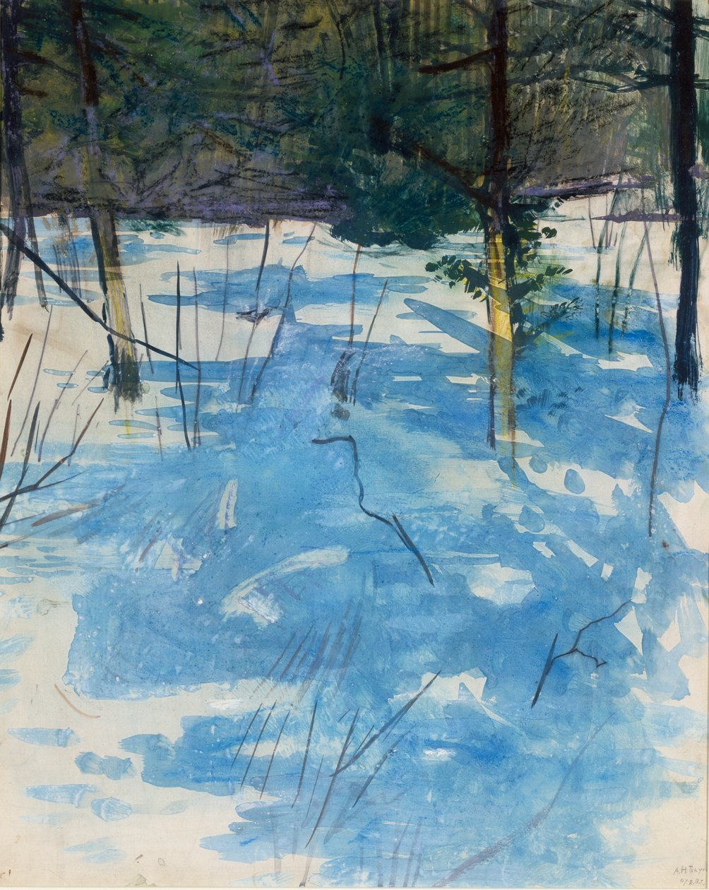 Winter, Monadnock, ca. 1900. av Abbott Handerson Thayer