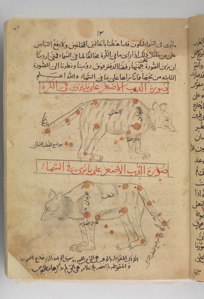Kitab suwar al-kawakib al-thabita Book of the Images of the Fixed Stars, Iran, sent på 1400-tallet. av Abd al Rahman al Sufi