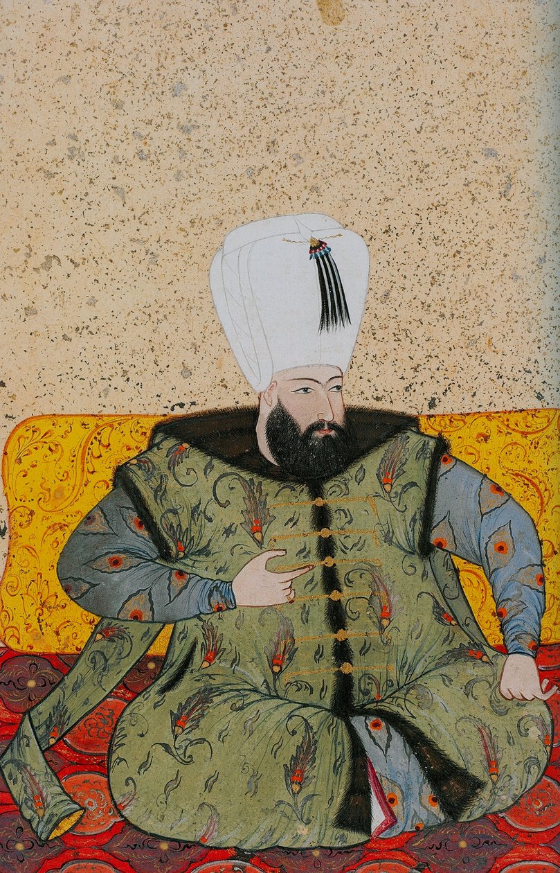 Ahmed I 1590-1617, sultan av det osmanske riket, ca 1705 av Abdulcelil Levni
