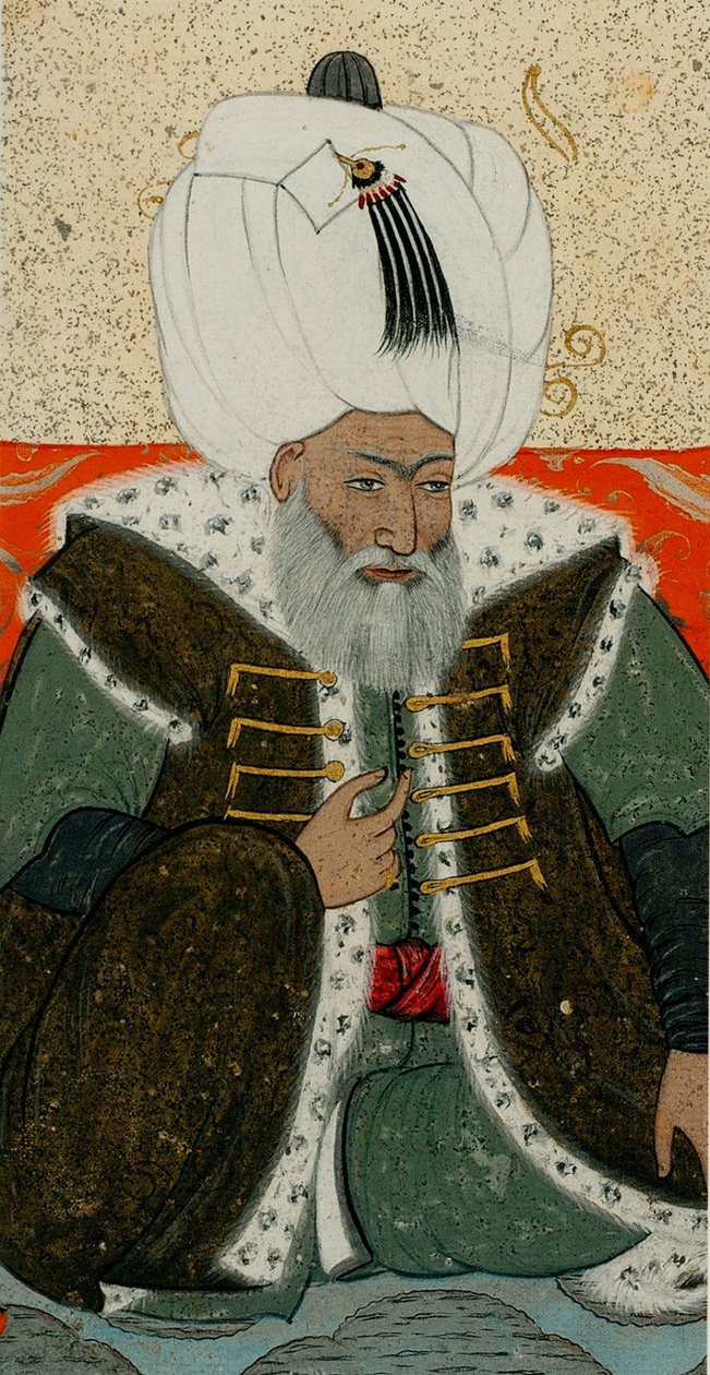 Bayezid II, sultan fra det osmanske riket, ca. 1710 av Abdulcelil Levni