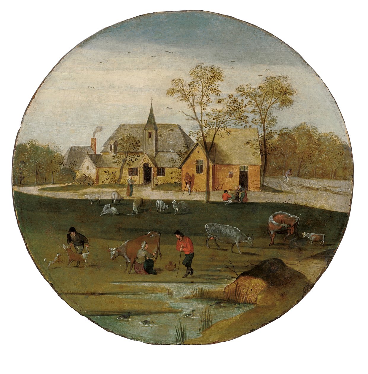 April måned, ca. 1606 av Abel Grimmer or Grimer