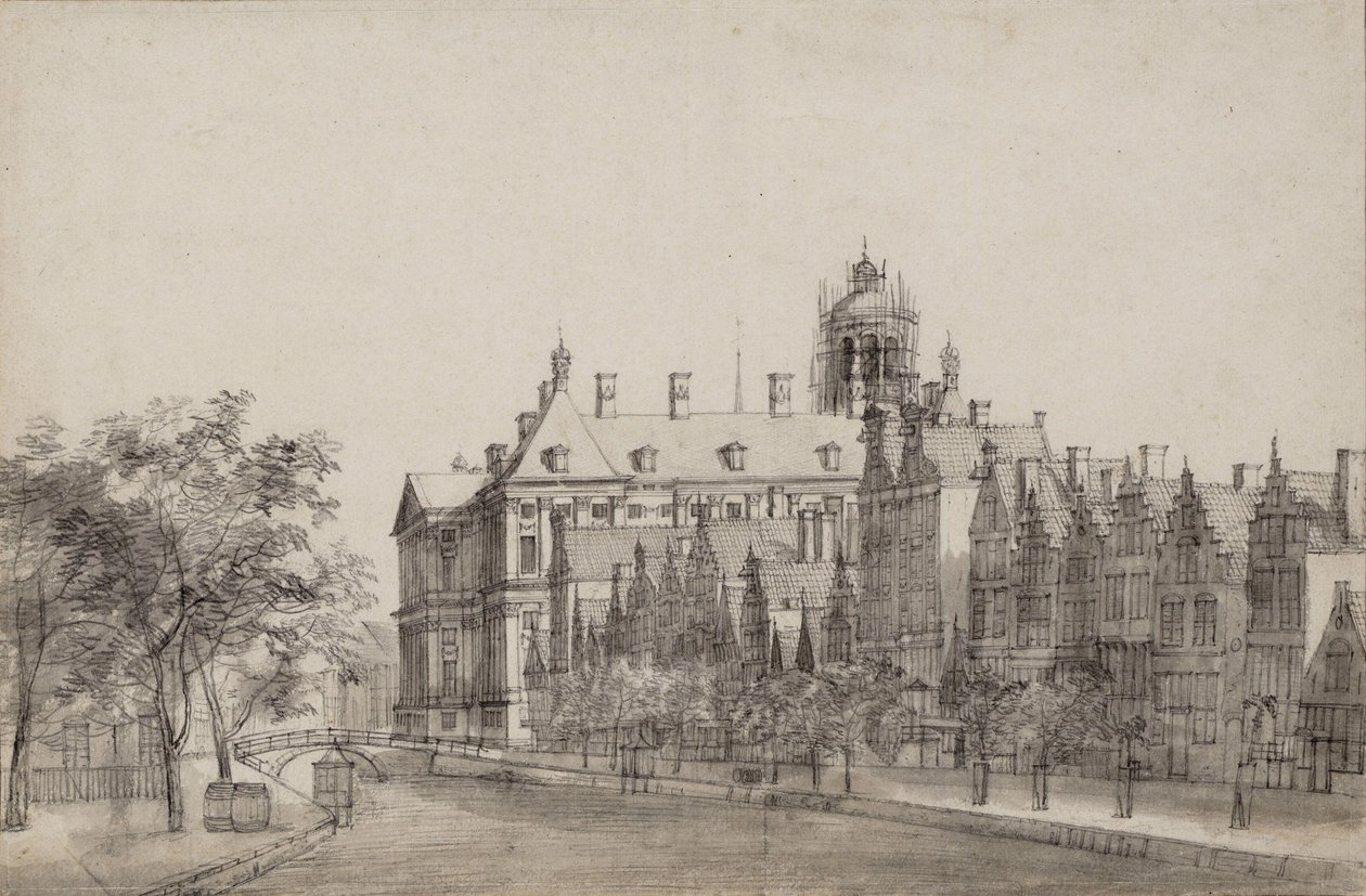 Nieuwezijds Voorburgwal, Amsterdam av Jan Abrahamsz. Beerstraten