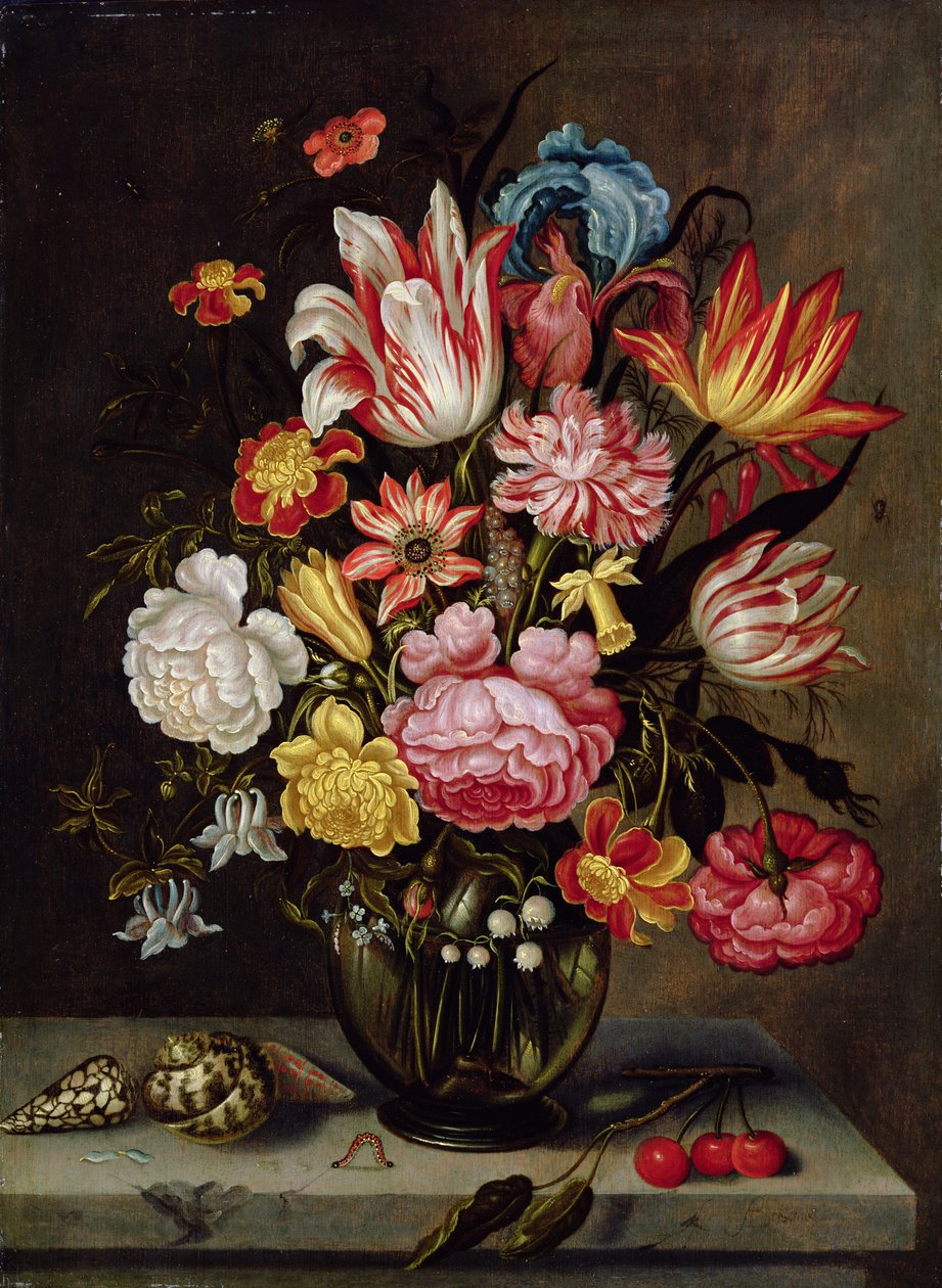 Stilleben av blomster i en ovoid vase av Abraham Bosschaert