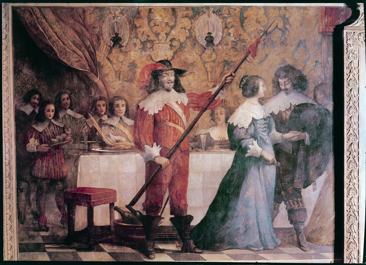 The Court Ball (detalj) av Abraham Bosse