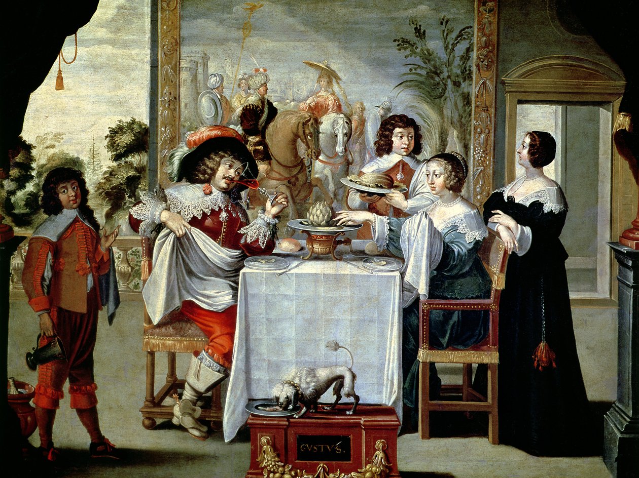 De fem sansene - Smak av Abraham Bosse