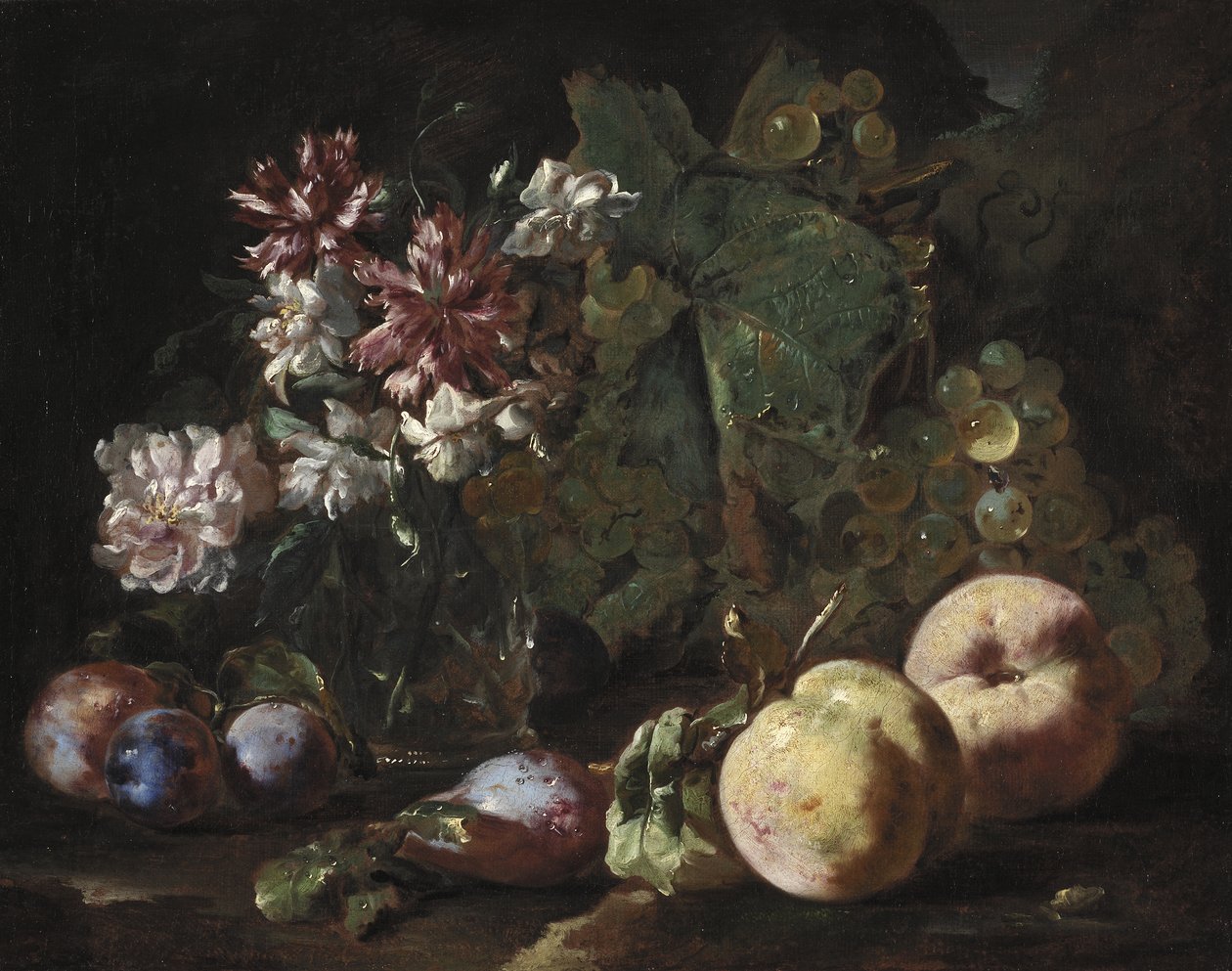 Stilleben av frukt og blomster, 1670-80 av Abraham Brueghel
