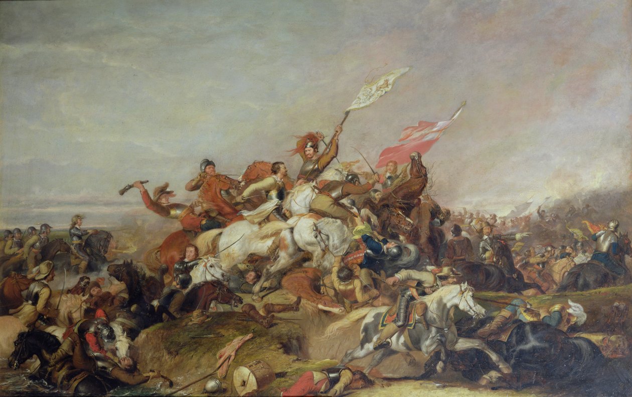 Slaget ved Marston Moor i 1644, 1819 av Abraham Cooper