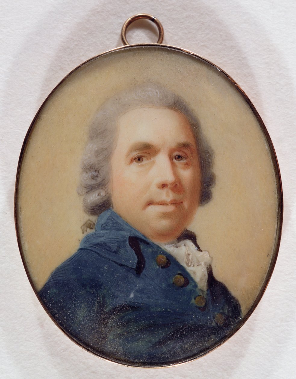 Portrett av en gentleman (wc og gouache på elfenben) av Abraham Daniel
