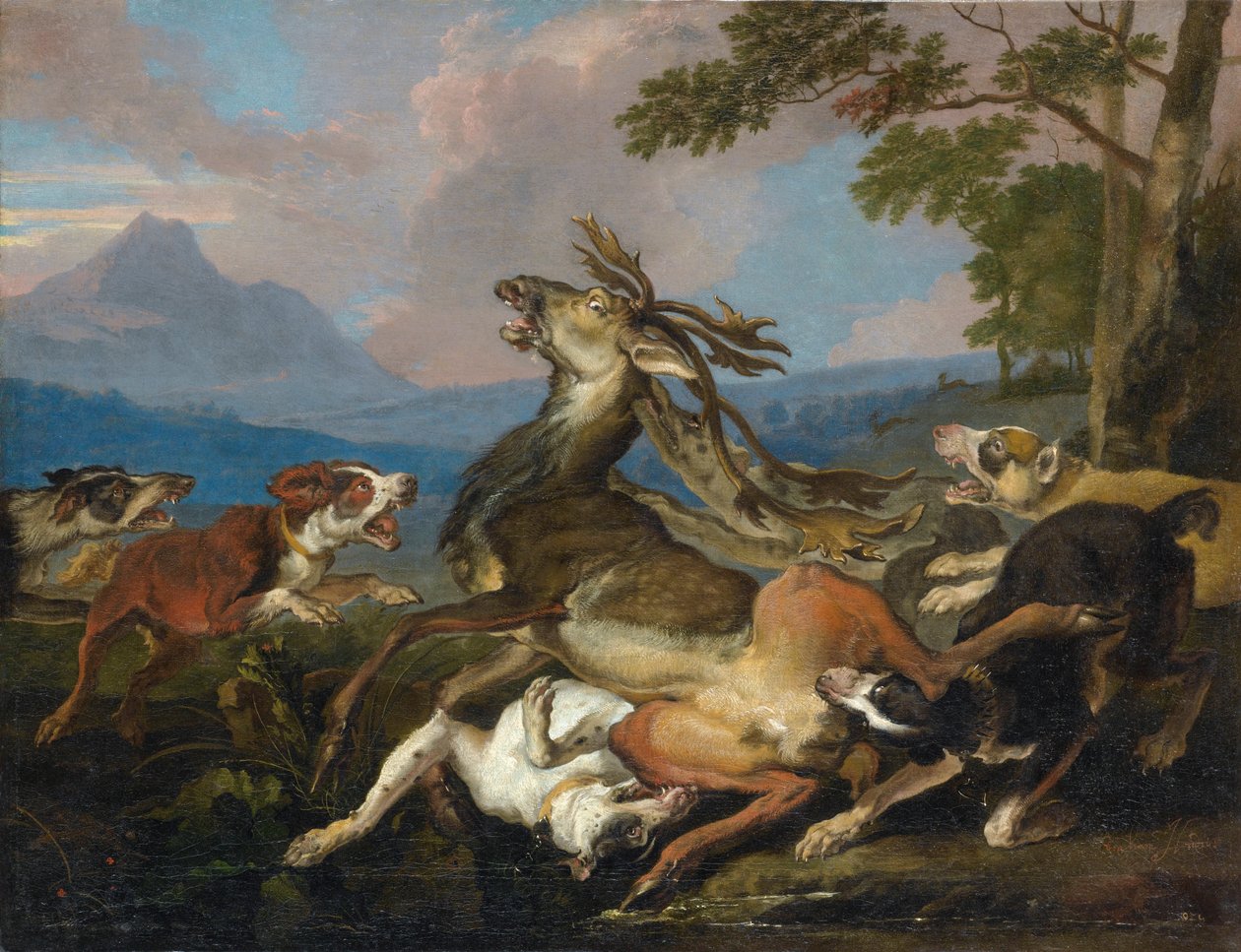 Halali du Cerf av Abraham Danielsz. Hondius