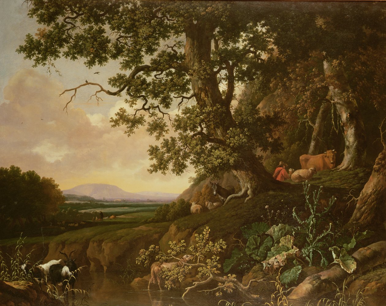 Pastoralt landskap av Abraham Jansz Begeyn