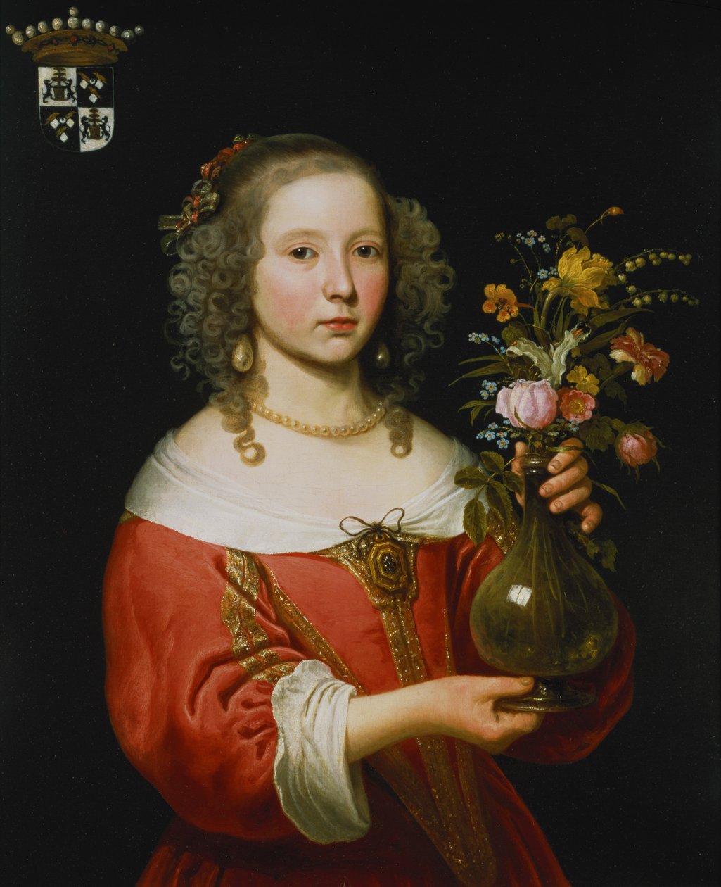 Portrett av en ung jente av Abraham Lambertsz van den Tempel