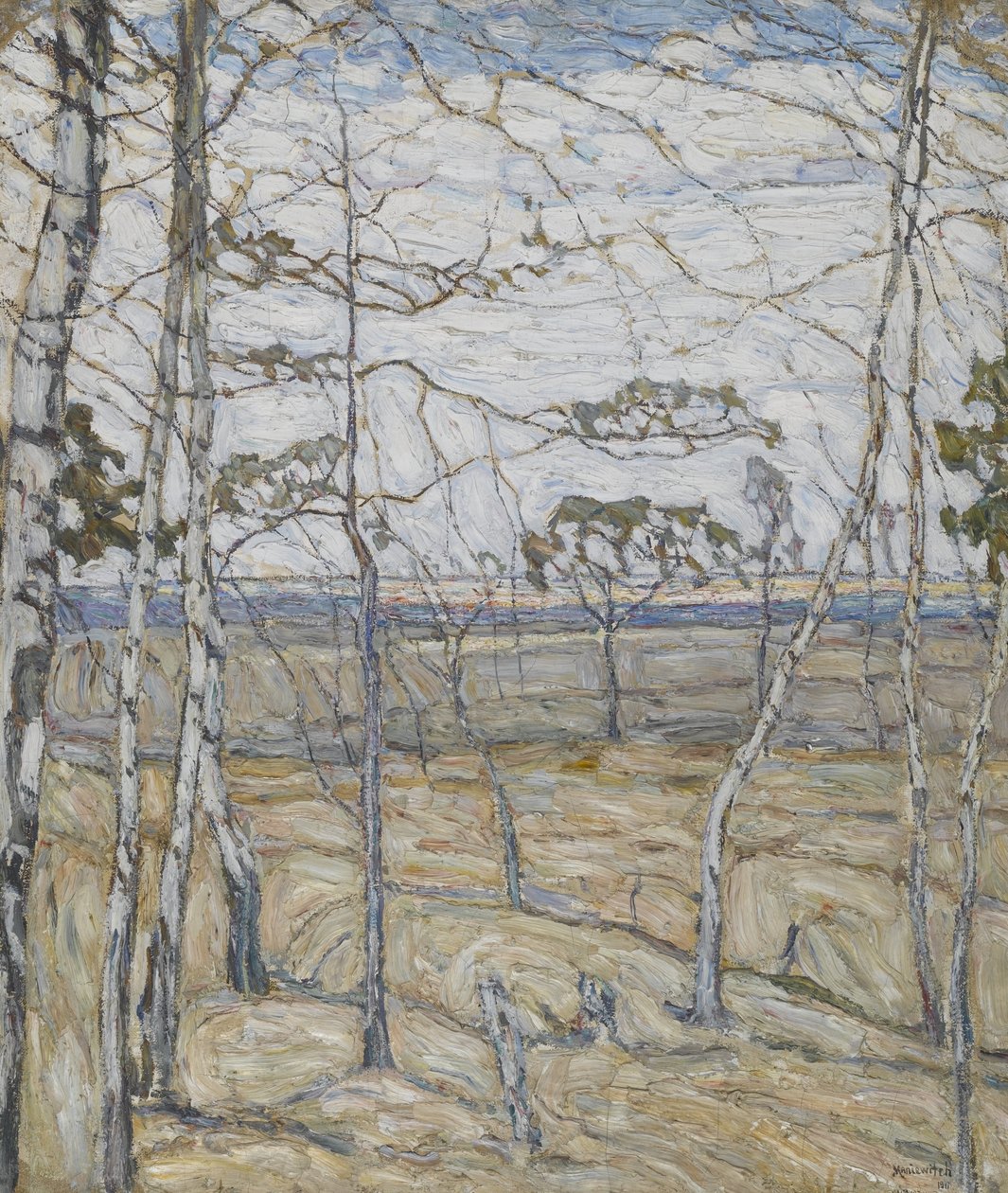 Bjørketrær av Abraham Anshelovich Manievich