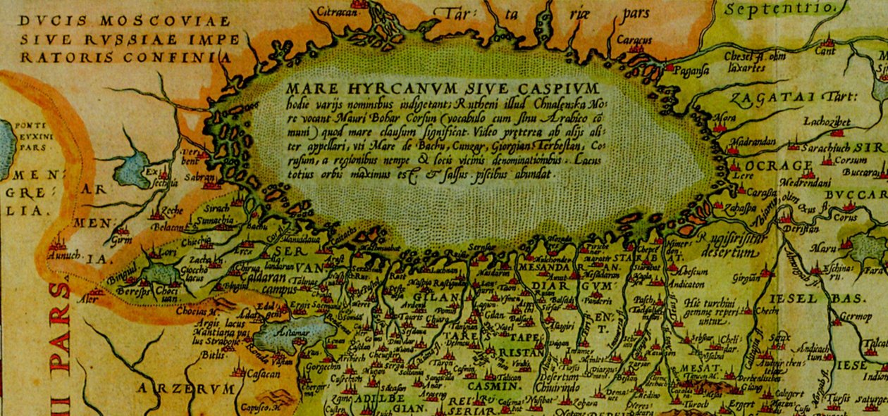 Ortelius -kartet over Persia, Antwerpen, 1570 av Abraham Ortelius