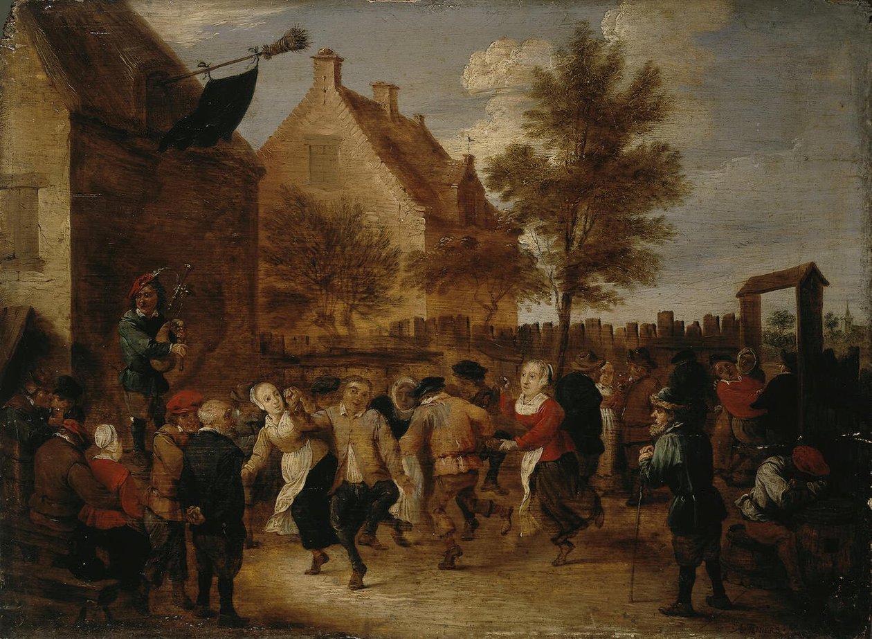 Landlig fest av Abraham Teniers