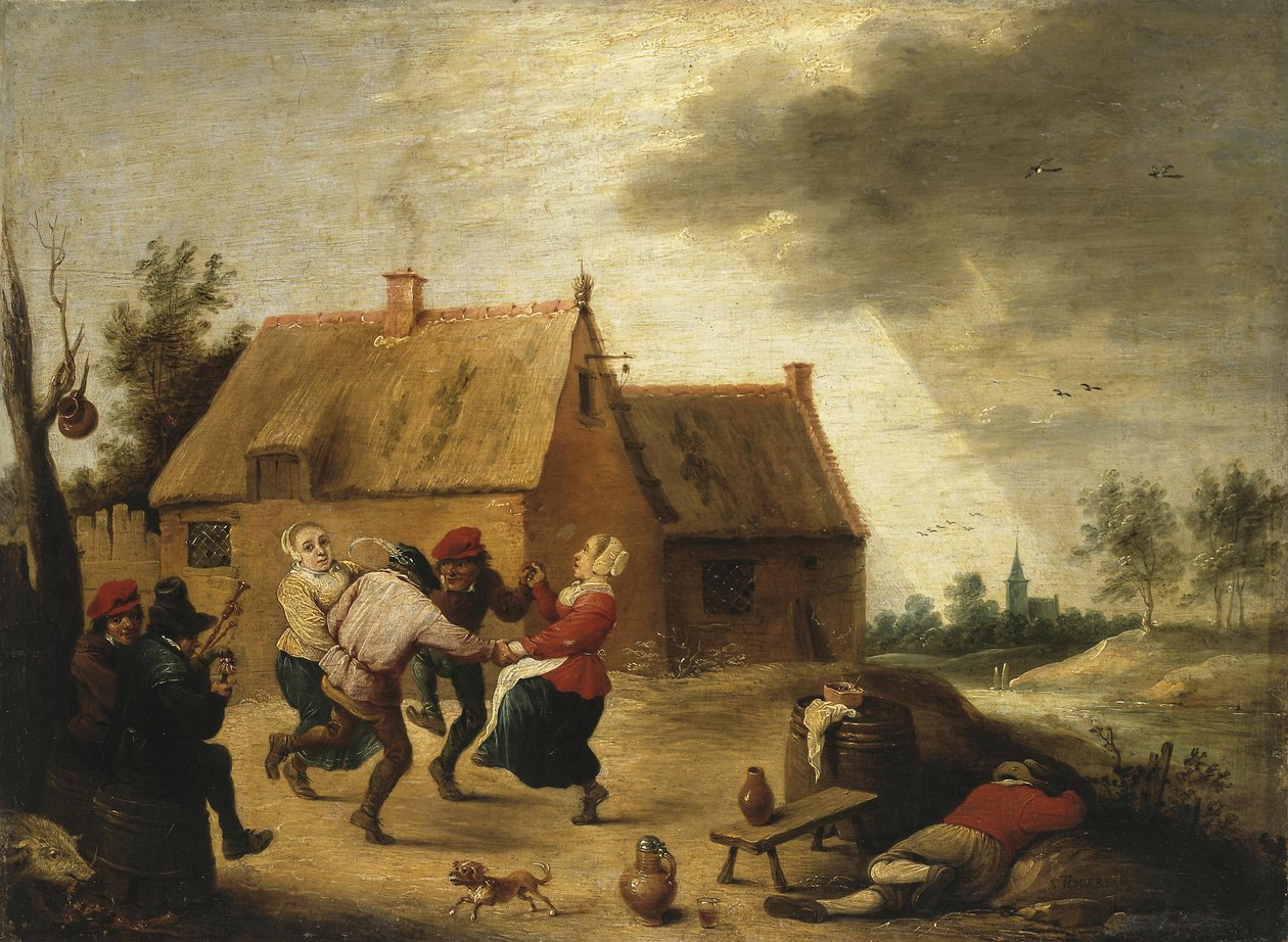 Dansende bønder av Abraham Teniers
