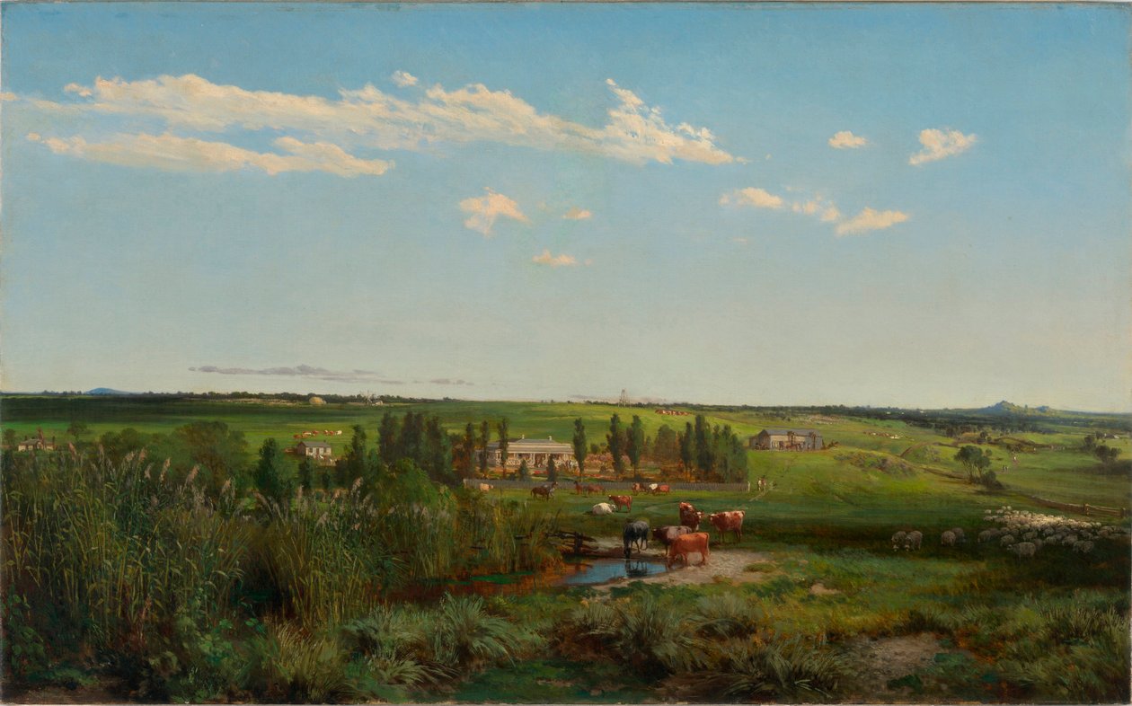 ""Le domaine de Mount Fyans en Australie"" (Mount Fyans homestead) Peinture de Louis Buvelot (1814-1888) - 1869 - Oil on canvas Dim 58,6x95,3 cm National Gallery of Australia, Canberra   1325190   no       norwegian Successfully Translated  Original: Portr av Abraham Louis Buvelot