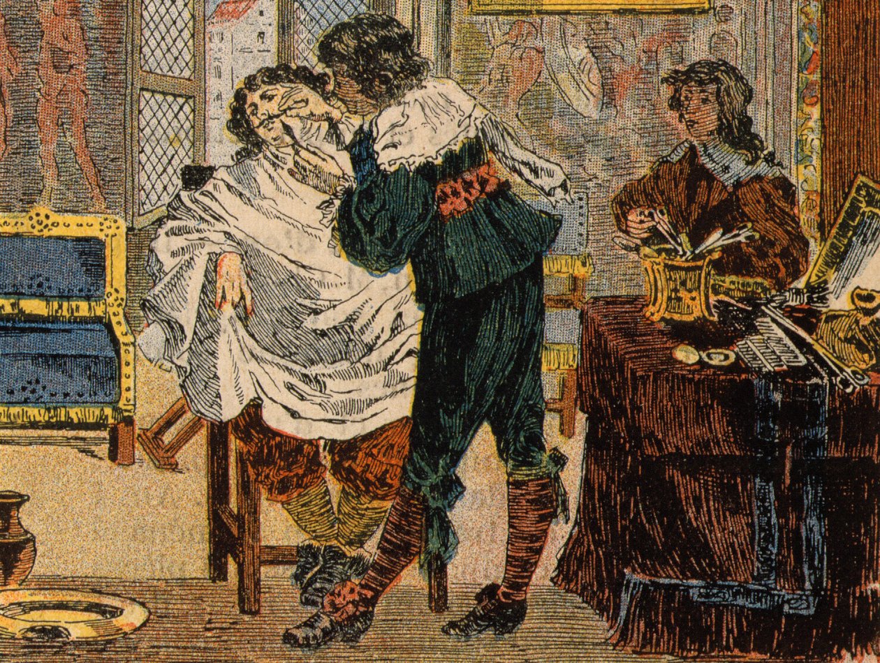 Barber under Ludvig XIII - etter A. Bosse av Abraham (after) Bosse