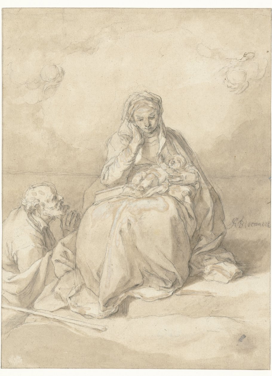 Den hellige familie av Abraham Bloemaert