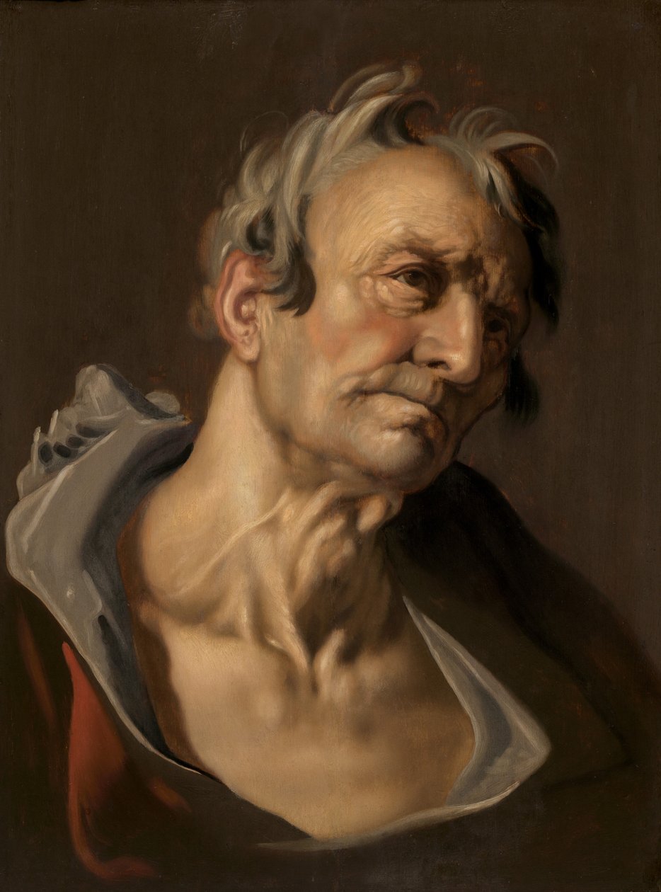 Head of an Old Man, sent på 1500-tallet - begynnelsen av 1600-tallet. av Abraham Bloemaert