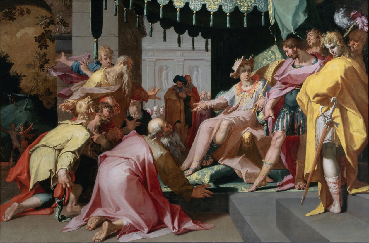 Joseph og hans brødre, 1595-1600 av Abraham Bloemaert