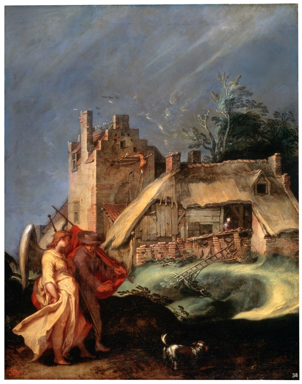 Landskap med Tobias og engelen, c1610-c1615 av Abraham Bloemaert