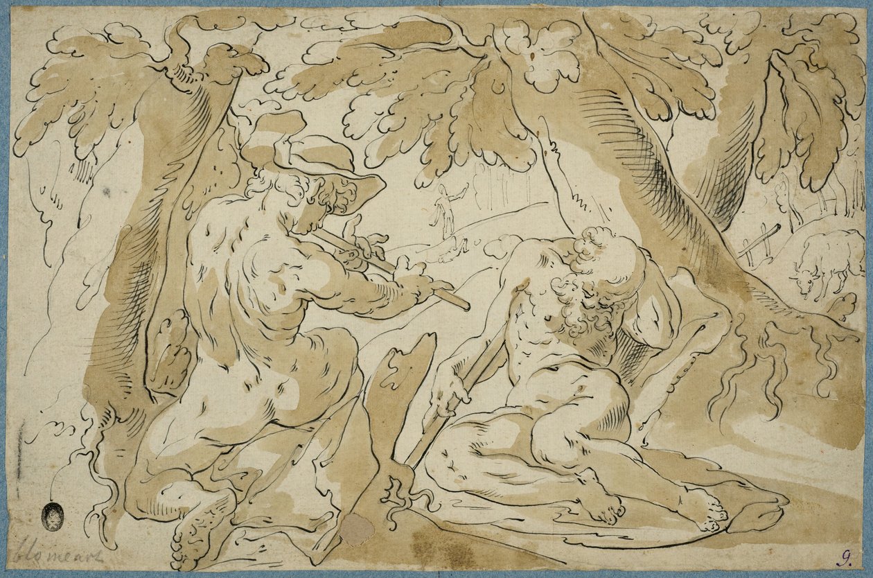 Merkur og Argus av Abraham Bloemaert