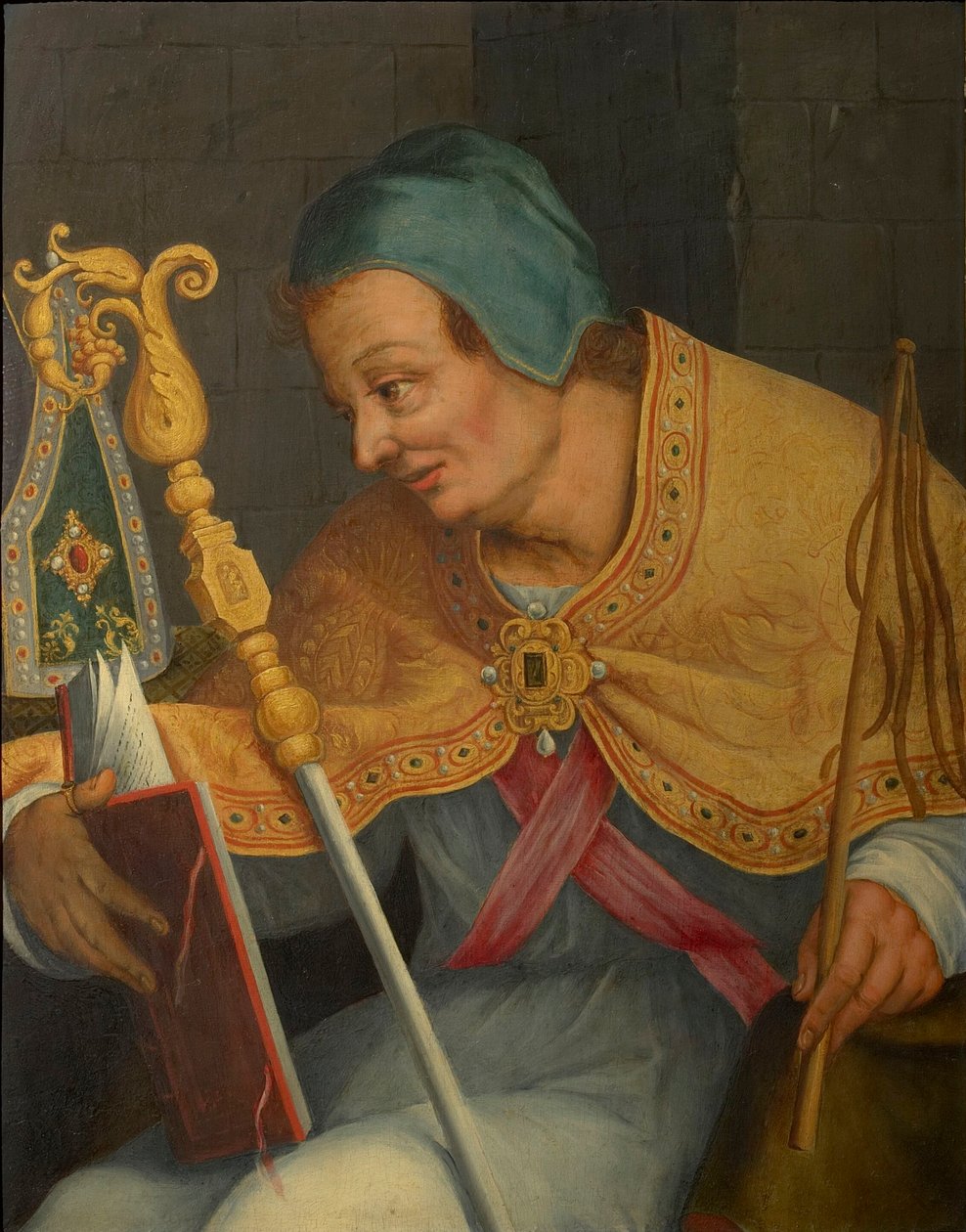 Saint Ambrose, erkebiskop av Milano. av Abraham Bloemaert