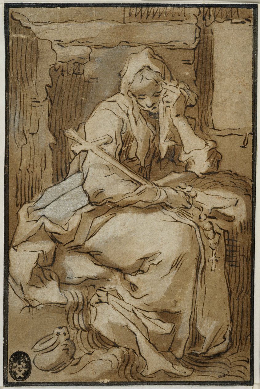 Den hellige Thaïs av Abraham Bloemaert