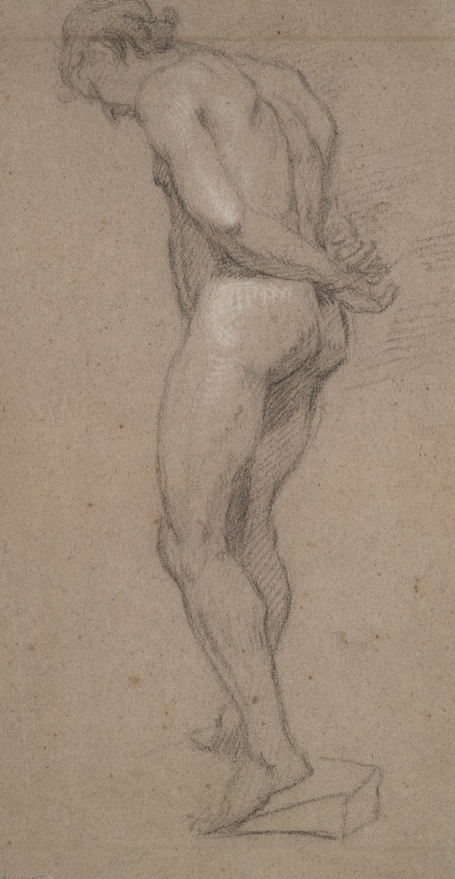 Stående naken mann av Abraham Bloemaert