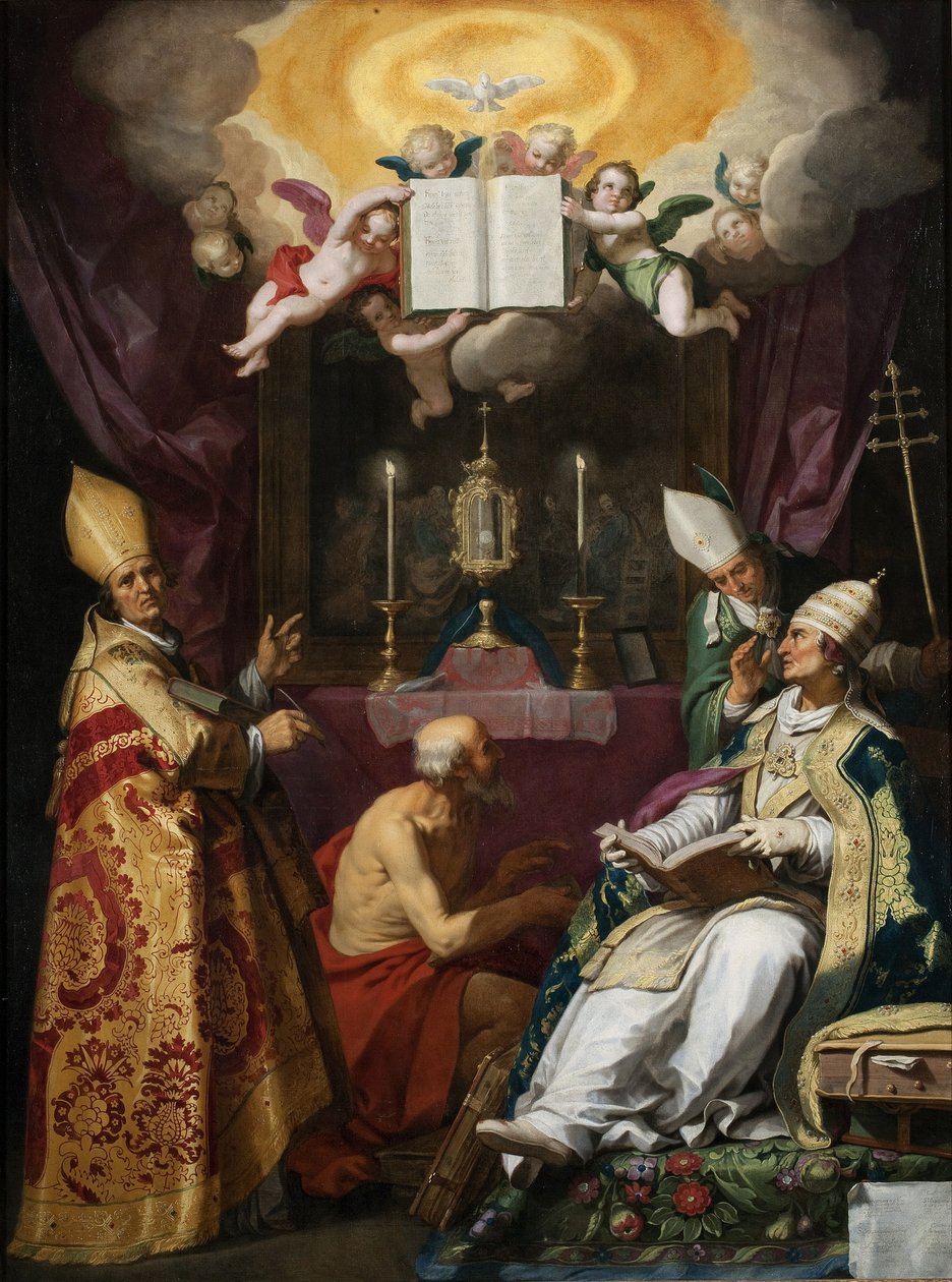 Den latinske kirkes fire fedre av Abraham Bloemaert