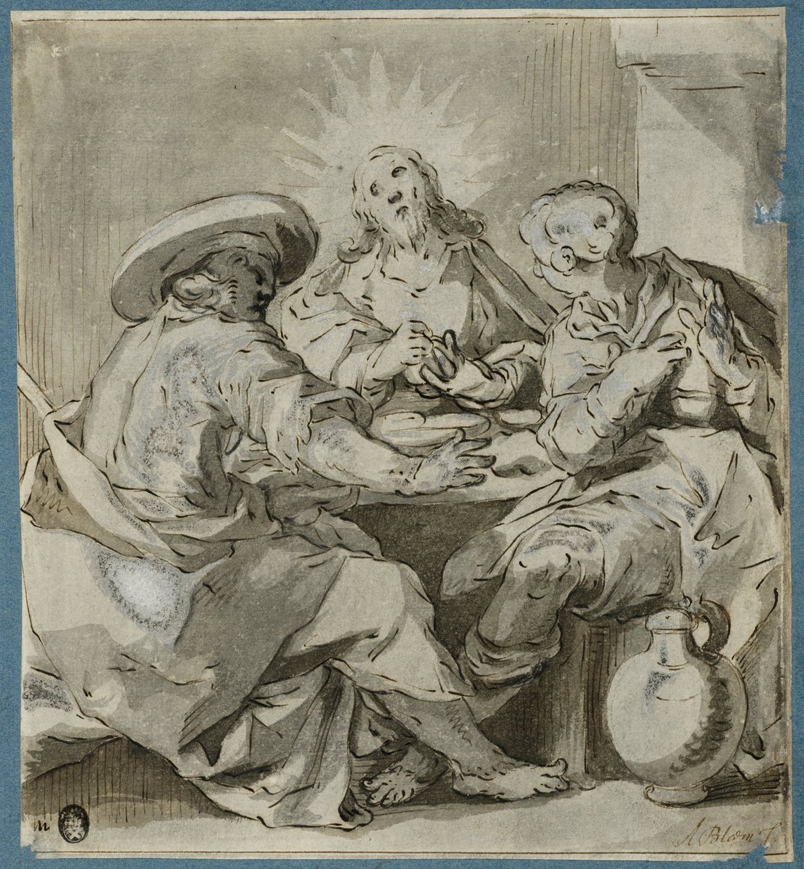 Måltidet i Emmaus av Abraham Bloemaert