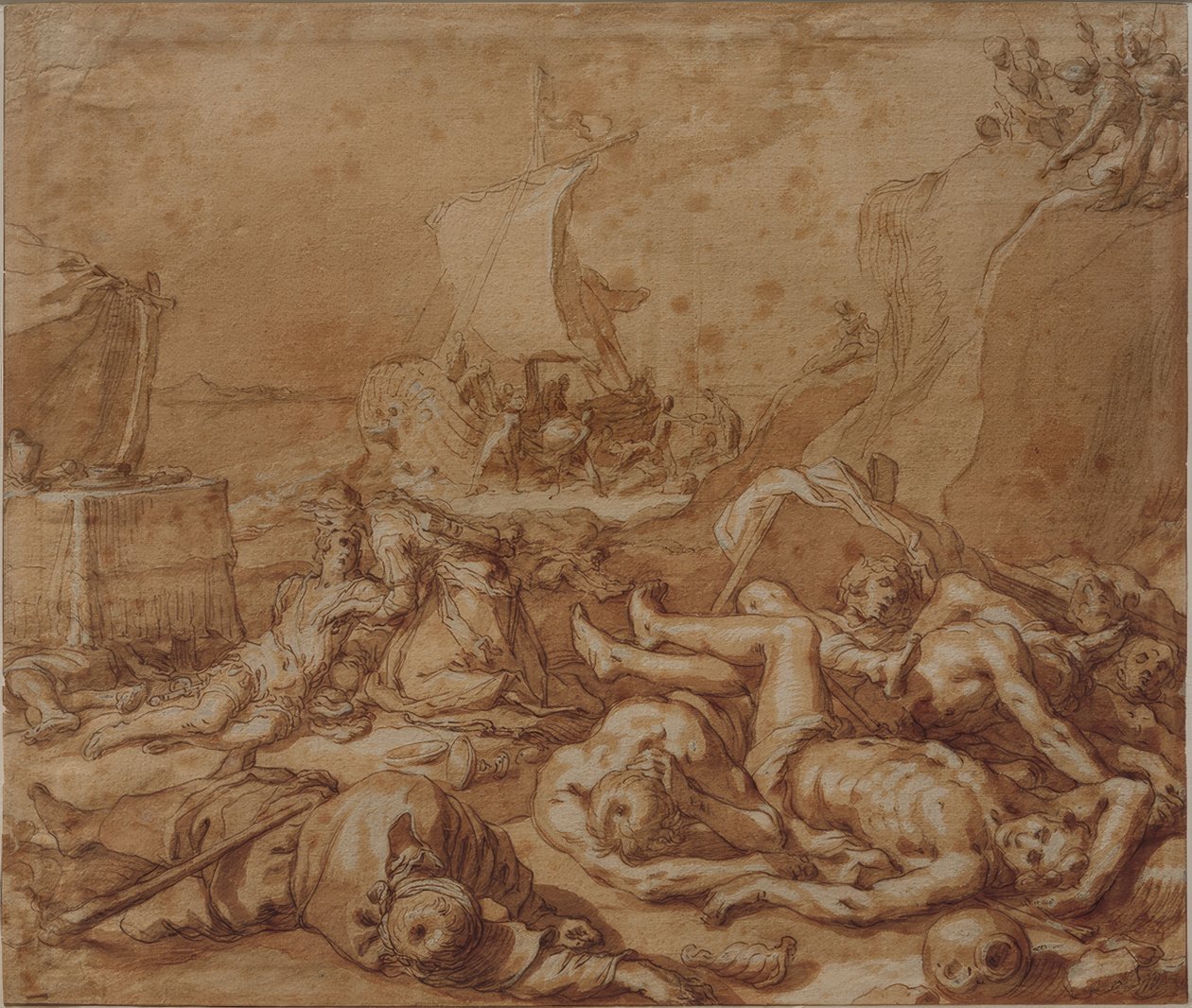 Theagenes og Chariclea etter forliset av Abraham Bloemaert