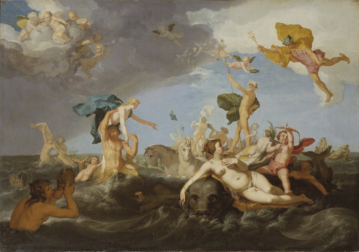 Neptuns triumf av Abraham Bloemaert